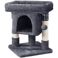 thumbnail image 4 of Yaheetech 23.5″ H Spacious Cat Tree with Large Top Perch, Condo & Scratching Posts, Dark Gray, 4 of 11