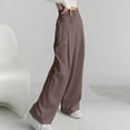thumbnail image 2 of Casual Pants for Women Wide Leg Pants Women's Casual High Waisted Wide Leg Pants Comfortable Loose Fit Summer Fall Everyday Wear Trousers For Outfits With Shirts And Tees, 2 of 6