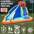 thumbnail image 2 of Sportspower Big Wave II Inflatable Water Slide with Climbing Wall & Splash Pool, Kids Backyard Water Park with Blower, Outdoor Ages 3–8, 2 of 10