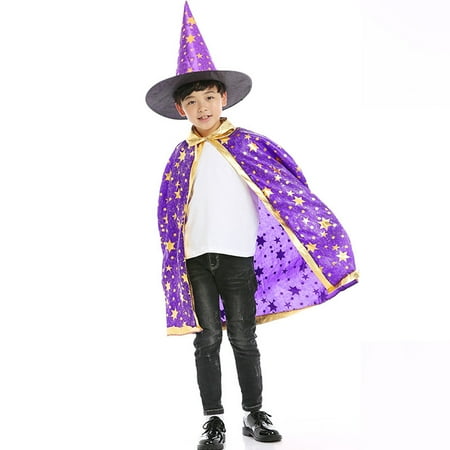 

Toddler Baby Kids Girls Boys Party Cape Cloak +Hat Set