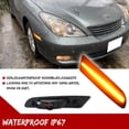 thumbnail image 6 of GTINTHEBOX 2PCS Smoked Lens Amber LED Front Signal Side Marker Lights For 2002-2003 Lexus ES300 & 2004-2006 Lexus ES330, 6 of 12
