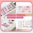 thumbnail image 3 of Kitchen Desk Drawer Organizers Storage for Office Small Acrylic Vanity Trays Makeup Organizer Bathroom Plastic Make up 25 Pcs Pink, 3 of 4