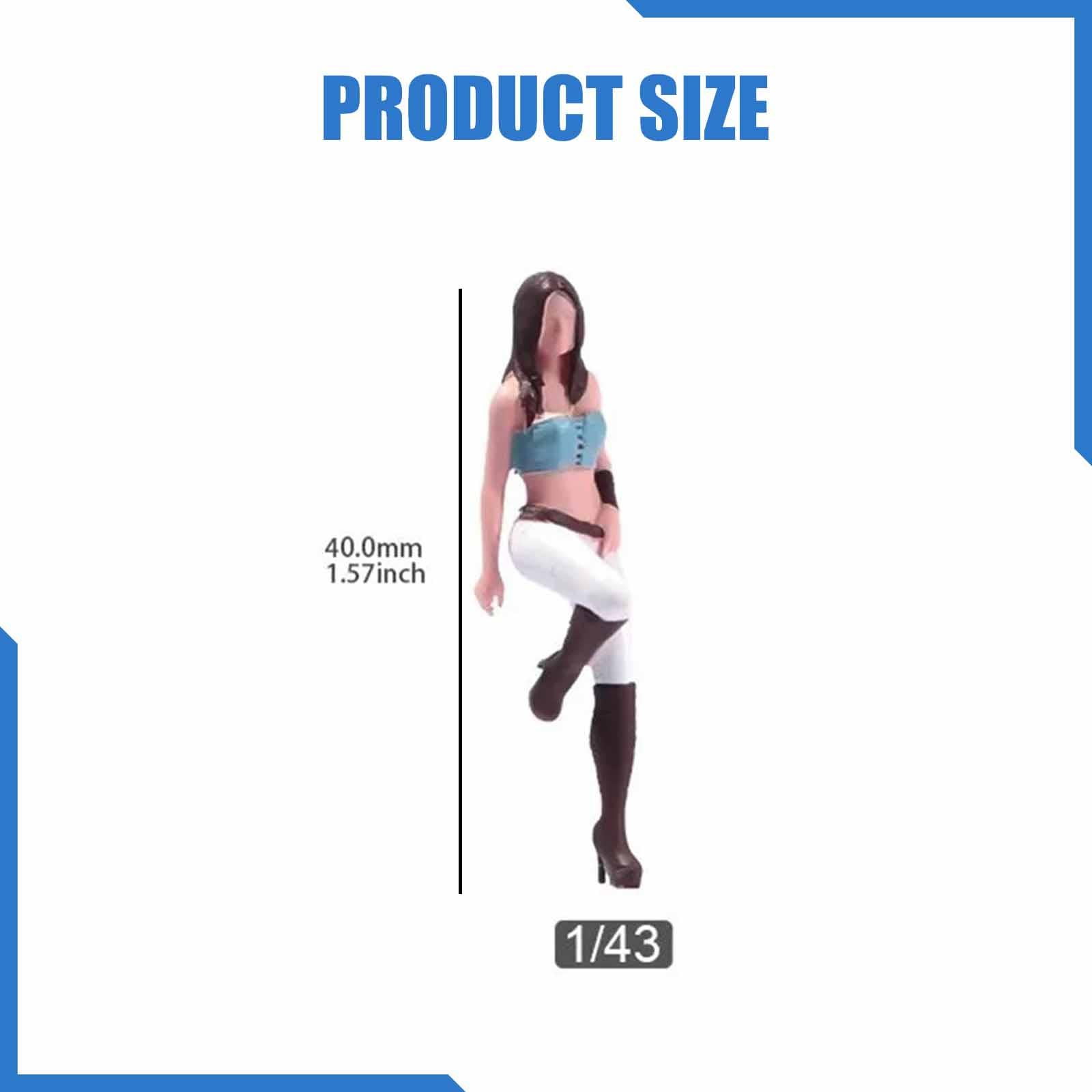 Miniature Figures Model 143 Simulation Diorama Female Figure for Decoration Resin for Sand Table Scenery