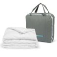 thumbnail image 2 of Sleepgram Twin Sized Pre Shrunk Lightweight Embroidered Comforter, White, 2 of 4