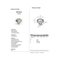 thumbnail image 2 of Alno A423-BARC Nicole Cabinet Hexagon Knob Barcelona, 2 of 2
