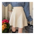 thumbnail image 4 of Falda mini de pana para mujer, falda de línea A para mujer, falda de línea A de cintura alta, falda corta para mujer, claridad notable, 4 of 9