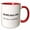 Red/White, variant on 3drose, 18,992 Days Old but Whos Counting, 11oz Two-tone Red Mug