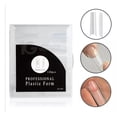 thumbnail image 1 of Caja Con 100 Tips Dual System Forma Coffin Transparente Para Acrílico Y Polygel Belié Dual System Form, 1 of 5