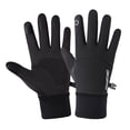 thumbnail image 3 of Guantes térmicos de invierno para hombre, pantalla táctil, guantes impermeables de lana para conducir, correr, esquiar, trabajar, en bicicleta , Negro L Negro L 1, 3 of 8