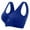 Blue, variant on Non Wired Bras for Women Lift Push Up Seamless Wireless Bra with Soft Support Lace V Neck Bralette Mesh Bras Everyday Bra Army Green S