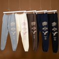 thumbnail image 3 of Youngla Pants Men's Sweatpants Letter Print Pants Active Athletic Cotton Casual Pants Running Workout Gym Pants Size M, 3 of 7
