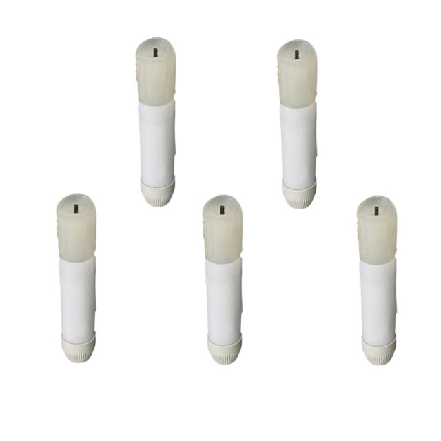 5 velas LED de 105 mm, el tiempo de iluminación es 100-300 veces más largo que normales, diseñado con interruptor de encendido / apagado, fá Baoblaze Luz de vela blanca sin llama