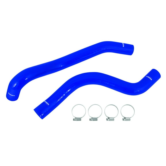 Mishimoto MMHOSE-MUS4-15BL Silicone Radiator Hose Kit Compatible With Ford Mustang EcoBoost 2015-2017 Blue