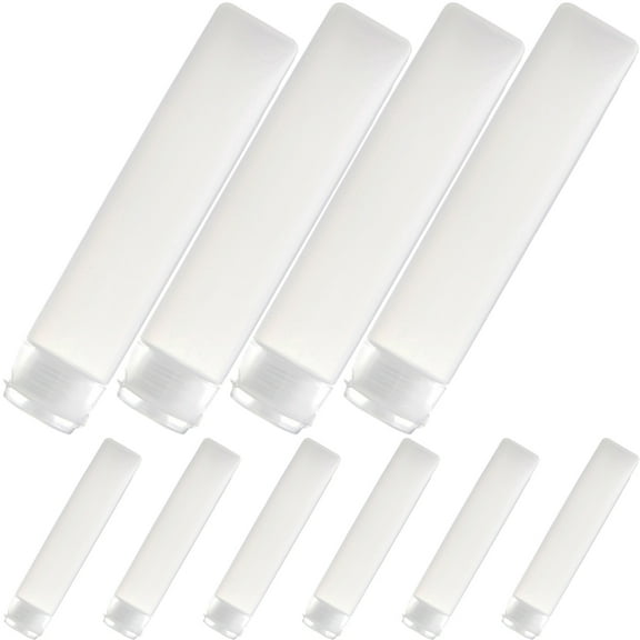 Raindrops 10Pcs Refillable Tubes Bottle for Friends Squeezable Transparent PE PP Travel Cosmetic Tubes