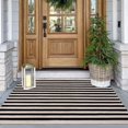 thumbnail image 1 of Rustaa Tapis Intérieur Extérieur 3x5 Tapis de Porte d'Entrée Extérieur Tapis de Bienvenue en Coton Extérieur Tapis Superposé Style Ferme Lavable à Rayures Tapis Extérieurs pour Entrée, 1 of 8