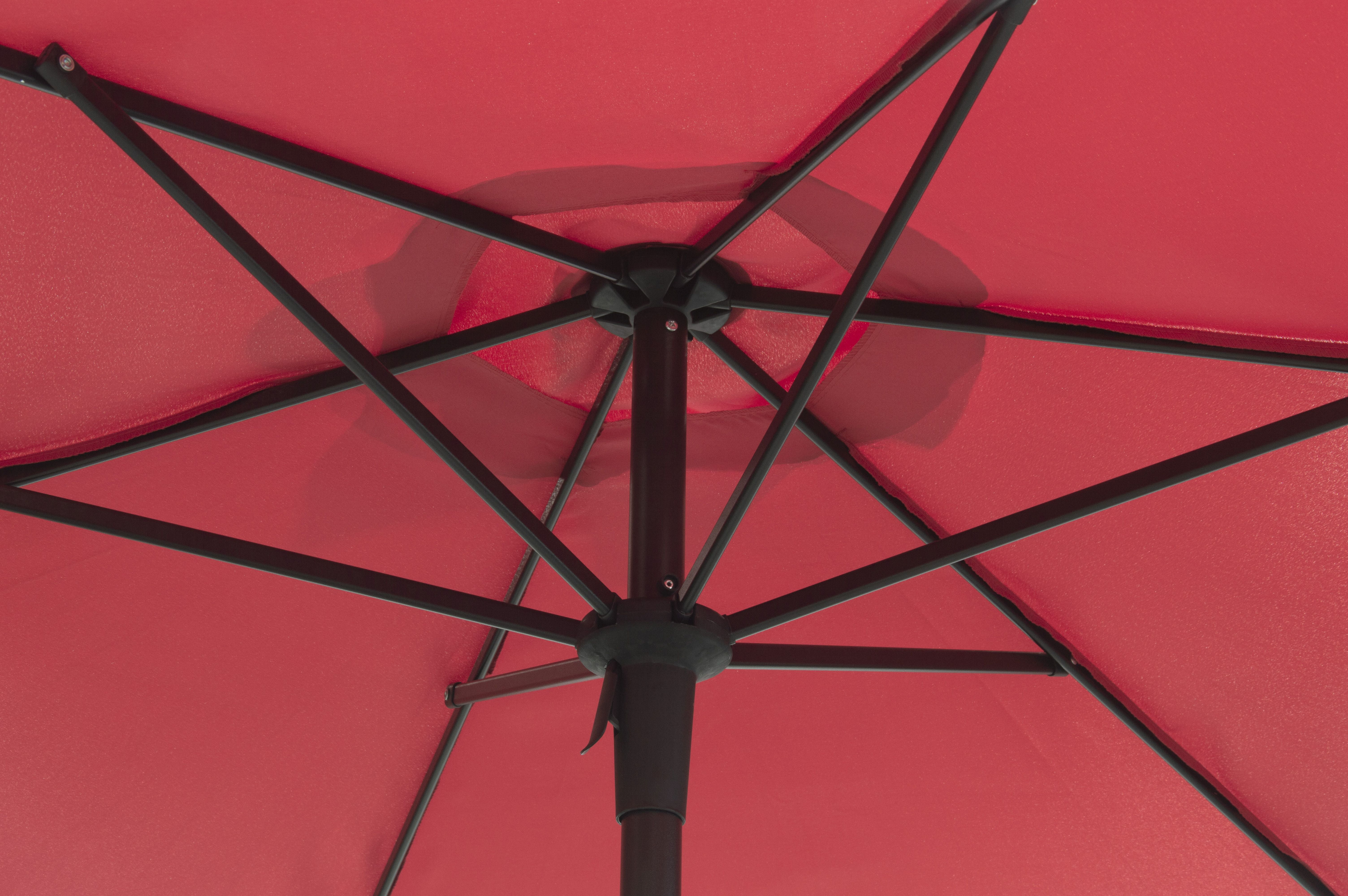 Donglin 87" Red Market Patio Umbrella, UV Resistant