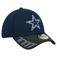 thumbnail image 3 of Men's New Era Navy/Black Dallas Cowboys Visor Hit 39THIRTY Flex Hat, 3 of 5