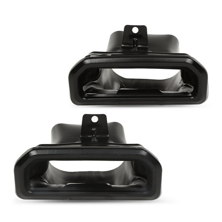 PIT66 Fit for 2019-2023 Chevy Silverado / GMC Sierra Exhaust Tips / Bezels GLOSS Black PC