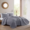 thumbnail image 3 of Set Colcha 3 Piezas Ligera Extra Suave Gris King B.KIND & BEYOND King Size, 3 of 5