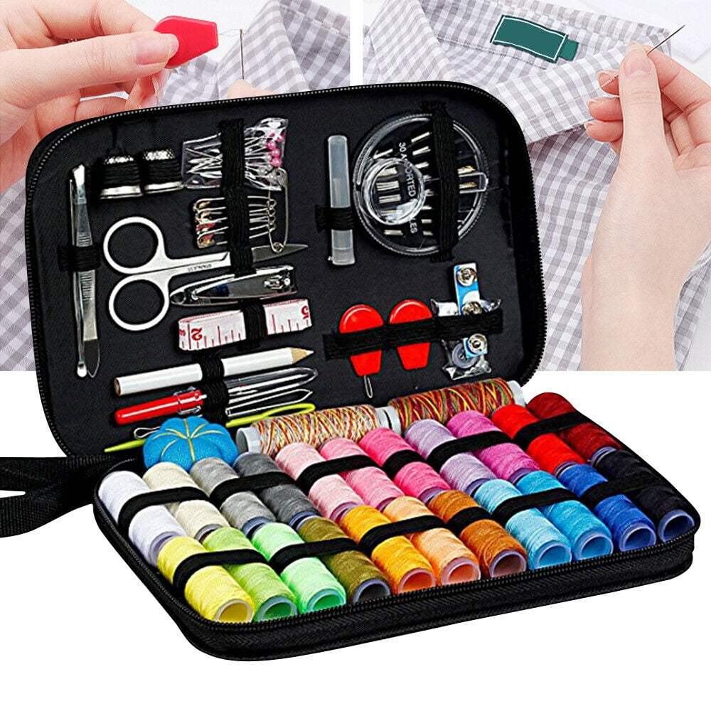 Wuzstar Portable Sewing Kit for Adults, Traveler ,Beginners, 99 PCS DIY