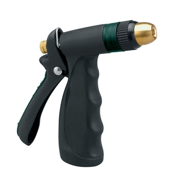 Orbit Compact Adjustable Hose Spray Nozzle w/ Brass Head Water