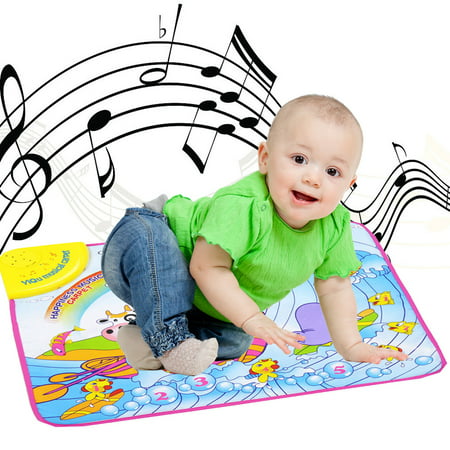 New Play Keyboard Musical Music Singing Gym Carpet Mat Best Kids Baby