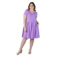 thumbnail image 2 of Plus Size Knee Length Pleated Pocket Dress, 2 of 11