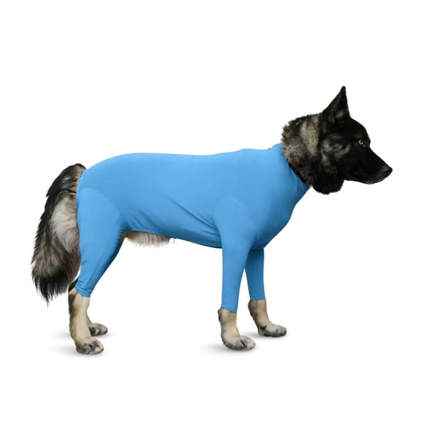 Shed Defender Sport Dog Onesie Seen On Shark Tank Contains Shedding Of Dog Hair For Home Car Travel Anxiety Calming Shirt Covers Hot Spots Uv