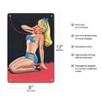 thumbnail image 2 of Blue Bikini - Eyeful Magazine Cover January 1945 - Vintage Pin Up Girl Print by Peter Driben - 8 x 12 inch Vintage Metal Tin Sign, 2 of 4
