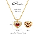 thumbnail image 3 of GDCOIN Birthstone Necklace Heart Shaped Pendant with 14K Gold Plated for Women, 3 of 10