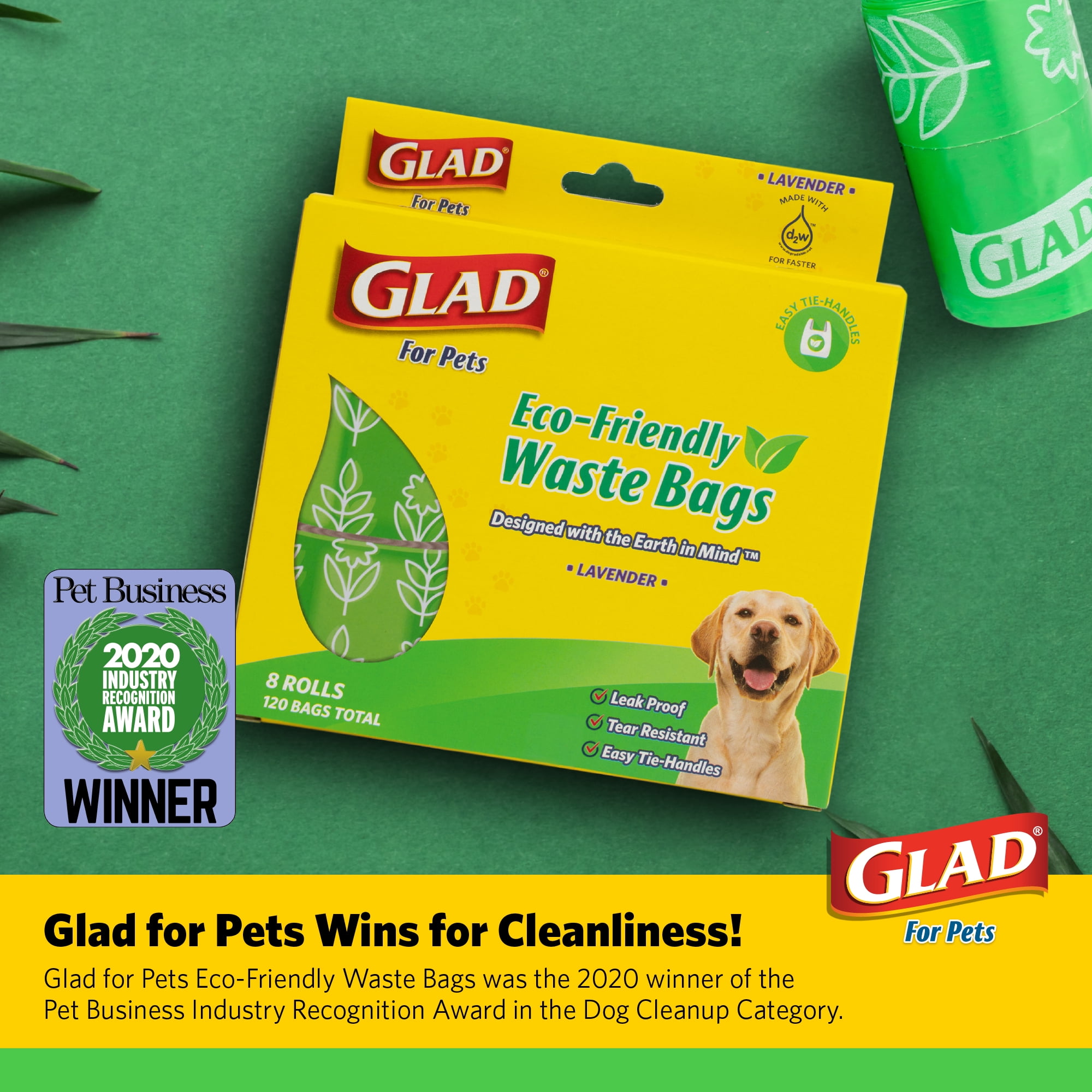 Glad Earth Friendly Easy Tie Handle Scented Waste Bags - 120 Bags