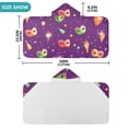 thumbnail image 3 of Mardi Gras Party Masks Hooded Beach Towel Kids Bath Towels Quick Dry for Pool Swiming 50" x 23.5" Microfiber Soft Bathrobe, 3 of 7
