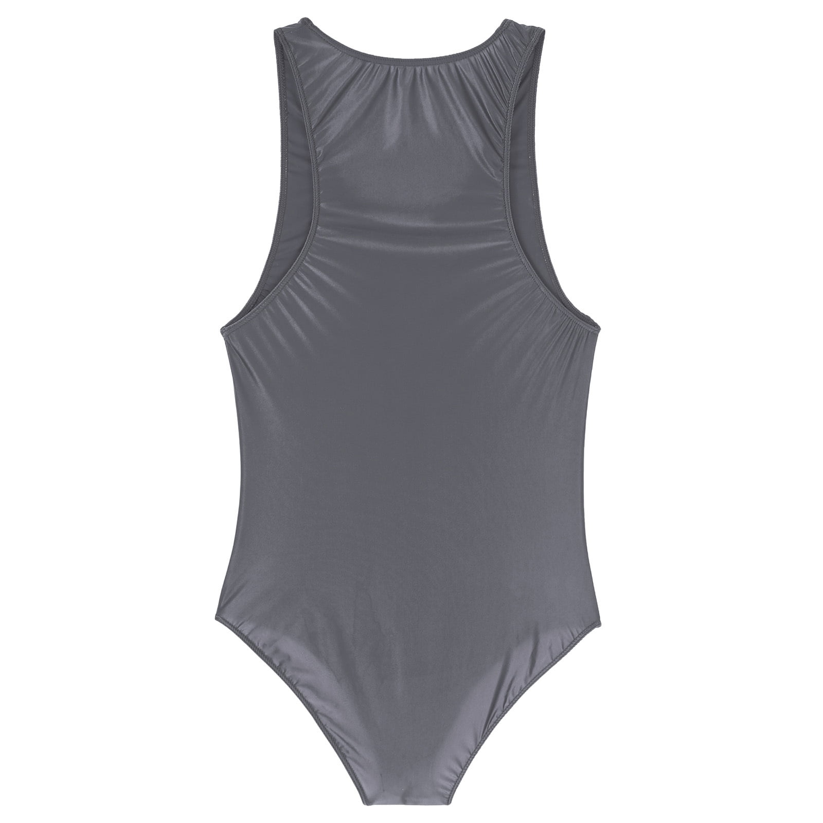 【Chaisystyle】back open swimsuit black Daci Women Black Plus Size Lace up One Piece Swimsuits