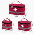 thumbnail image 6 of Soumake First Aid Bag Reinforced Handle Large Capacity Reflective Strip Compartment Design Zipper Oxford Cloth First Responder Storage Compact Emergency Bag Outdoor, 6 of 8
