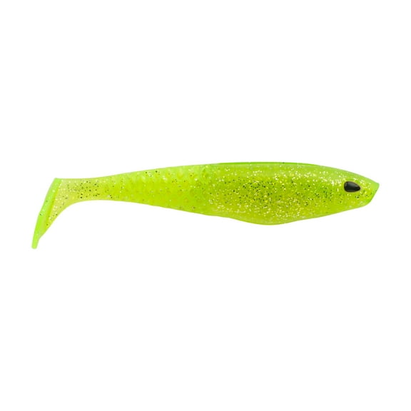 Berkley PowerBait® Saltwater CullShad, 4 in, Chartreuse Silver Flash