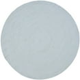 thumbnail image 2 of SAFAVIEH Braided Creighton Solid Cotton Reversible Area Rug, Light Blue, 6' x 6' Round, 2 of 10