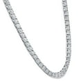 thumbnail image 2 of Pompeii 33 Ct Round-Cut Diamond Tennis Necklace 14K White Gold 18" (J-K,I1-2), 2 of 4