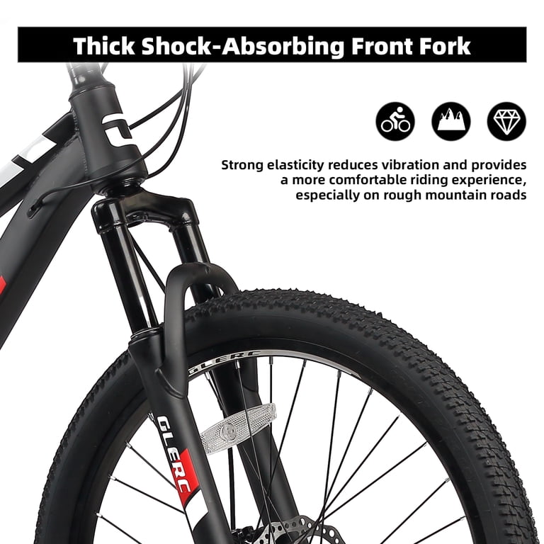 Glerc Skyline 24" Kids Mountain Bike, 21-Speed, Black photo 6