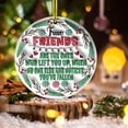 Christmas Acrylic Pendant Ornament - 8x8cm Round Concave Textured Holiday Decoration with Gold ...