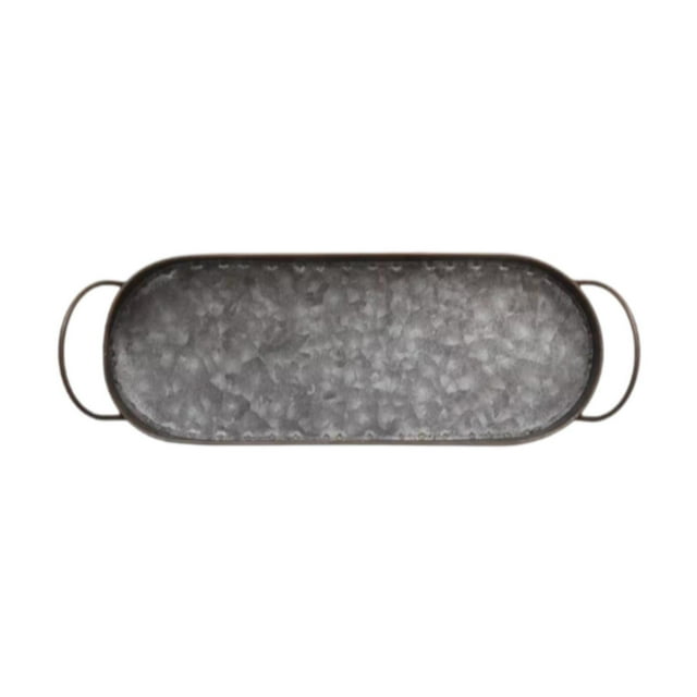Bandeja de desayuno plato de fruta decoración del hogar ovalado con manijas de la mesa decorativa de la bandeja del tocador central plato de estilo 30CMX11.5CMX3.5cm