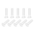 thumbnail image 1 of Unique Bargains M6x25mm Plastique Phillips Machine Vis, PC Tête Plate Machine Boulons 25 Pack, 1 of 4