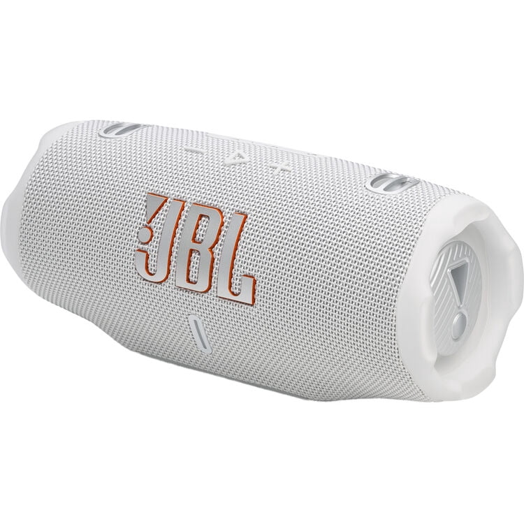 Restored : JBL Charge 6 - Portable Waterproof & Drop-Proof Bluetooth Speaker, Bold Pro Sound with AI Sound Boost (White) (Refurbished)