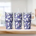 thumbnail image 2 of 20OZ Unicorn Lover Cup with Handle Double Wall Insulated Travel Cup Ideal Gifts for Women Suitable for Birthday Christmas and Movie Theater Trips, 2 of 6