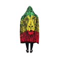 thumbnail image 3 of HATIART Couverture à Capuchon Tête Rasta Lion Housse de Protection à Capuche en Polaire 40 X 50 Pouces, 3 of 3