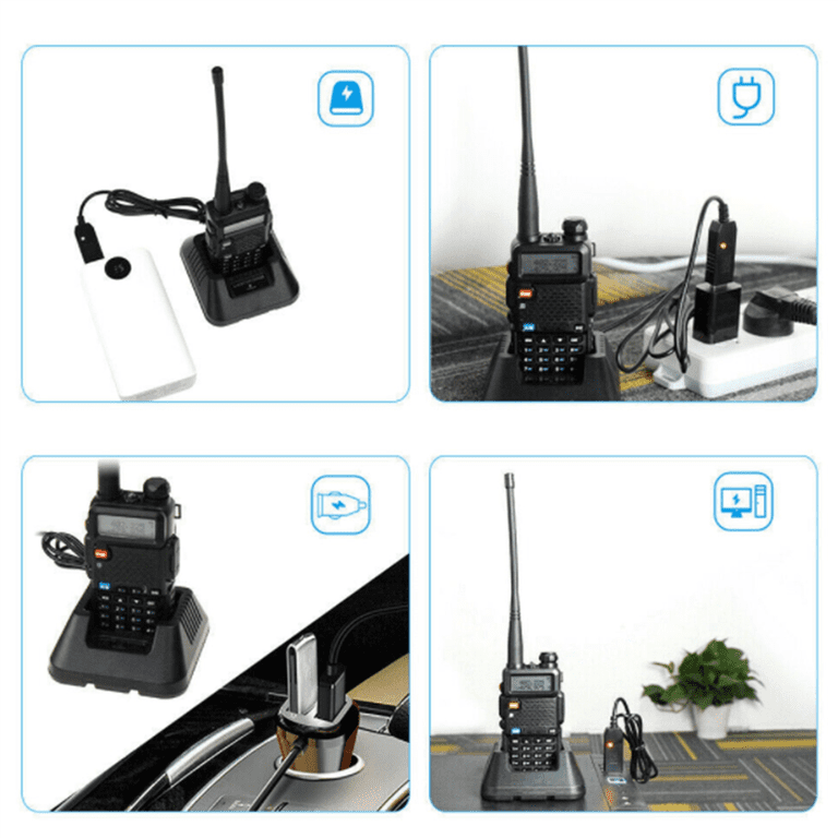 Two-Way Radio Charger For Motorola DTR600, DTR700, DTR720 - AC 100-240V Base With Charging Indicator