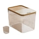 thumbnail image 1 of Cubo de arroz, contenedor de alimentos, organizador reutilizable, sellado, ligero, con tapa, color grano L, 1 of 9