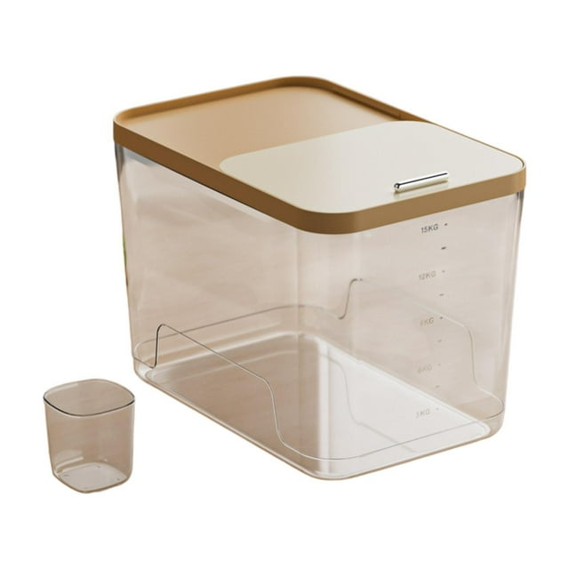Contenedor de arroz, contenedor de alimentos, contenedor portátil sellado con tapa, contenedor de granos L