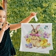 thumbnail image 2 of Watercolor Easter Bunny Chicken Hand Towels 2 PCS, Spring Flower Butterfly Kitchen Towel Ultra Soft and Highly Absorbent,Decorative Fingertip Face Towel for Bathroom Hotel, 28.3"x14.4", 2 of 4