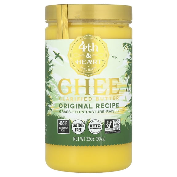 4th & Heart Ghee Clarified Butter, Original Recipe, 32 oz (907 g)