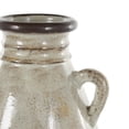 thumbnail image 5 of DecMode 18" Antique Amphora Cream Ceramic Vase with Speckled Texturing and Yellow and Brown Accents, 5 of 9